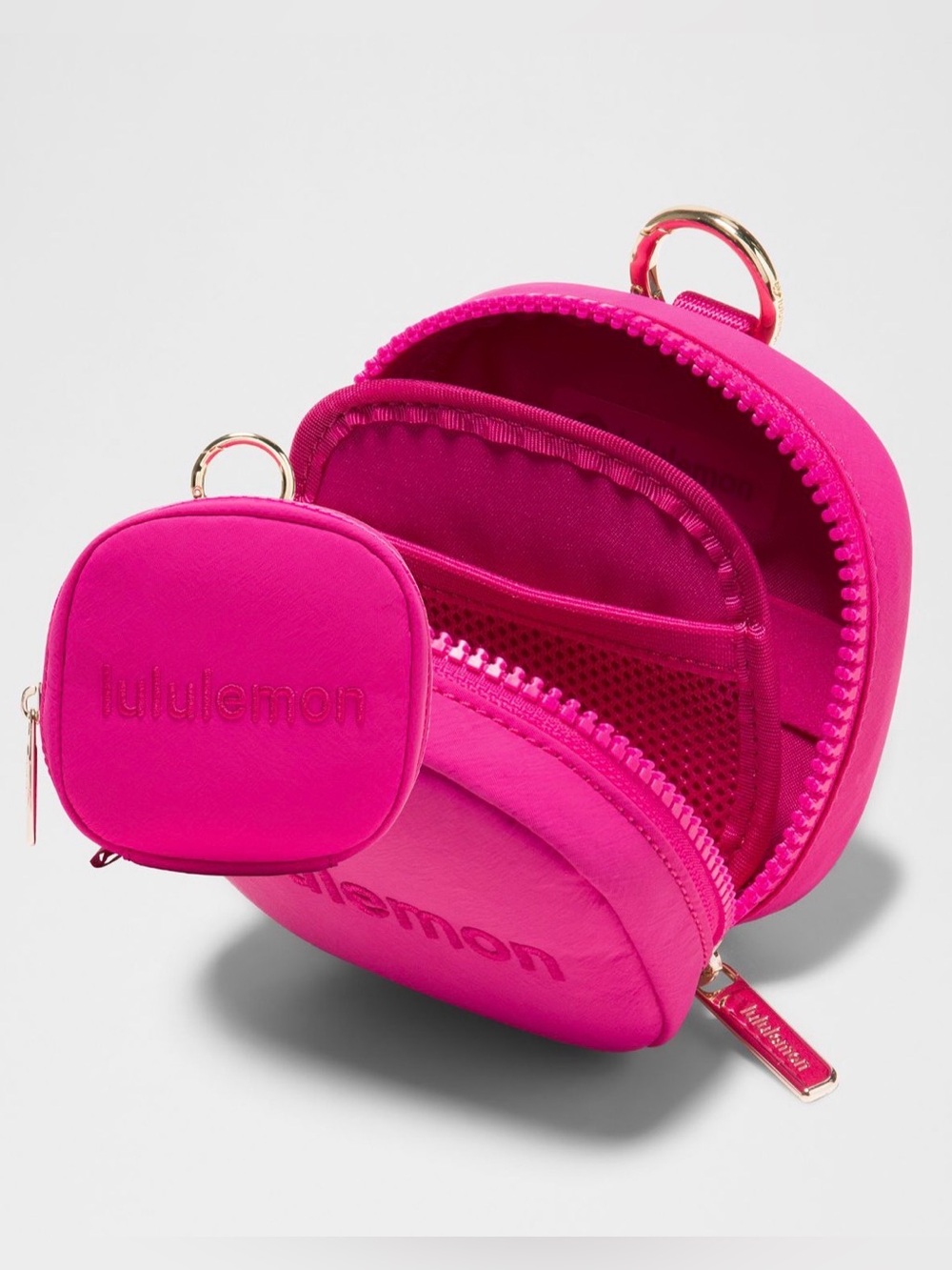 lululemon Clippable Organizer Pouch *Wordmark (NWT) Pink Flare/Pink Flare/Gold